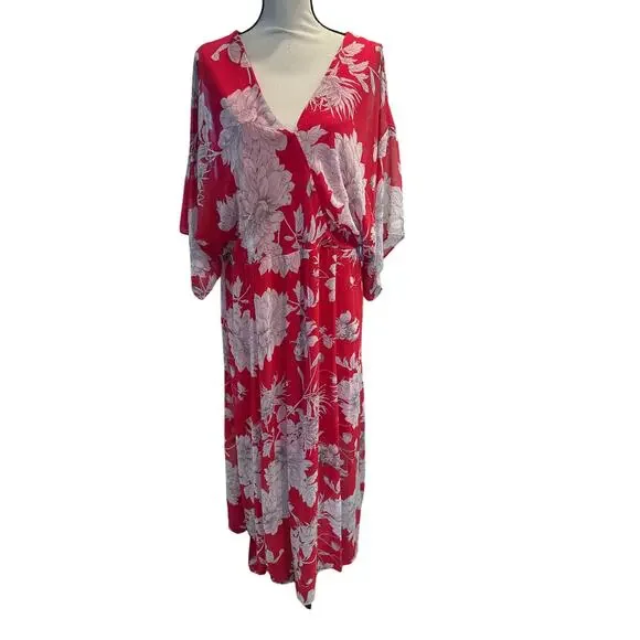 sonya low back maxi dress SONYA MODA (red) Nour cut out maxi